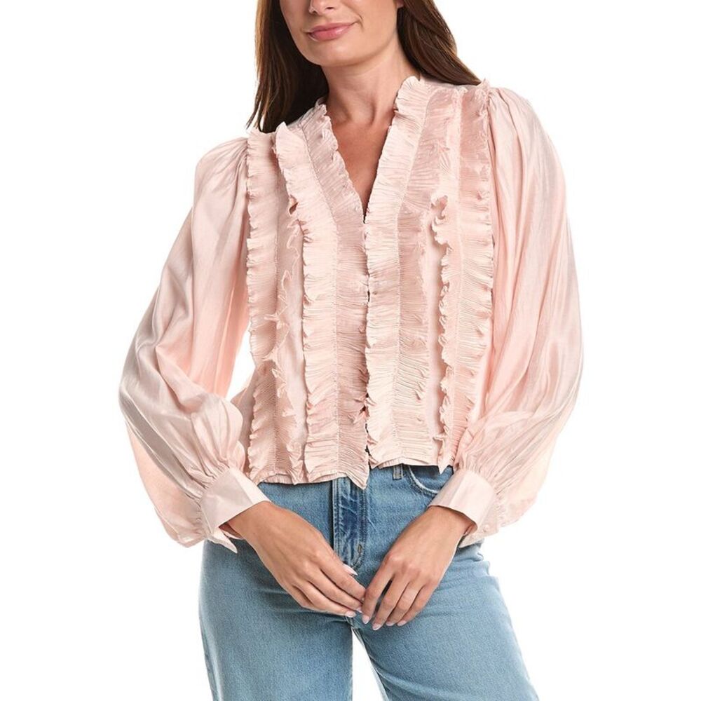 Anna Kay Womens Cassandra Blouse, Pink